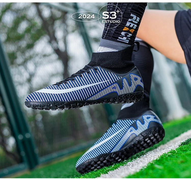 Professional Men Soccer Shoes FG/TF  Football Boots Cleats Breathable  Outdoor