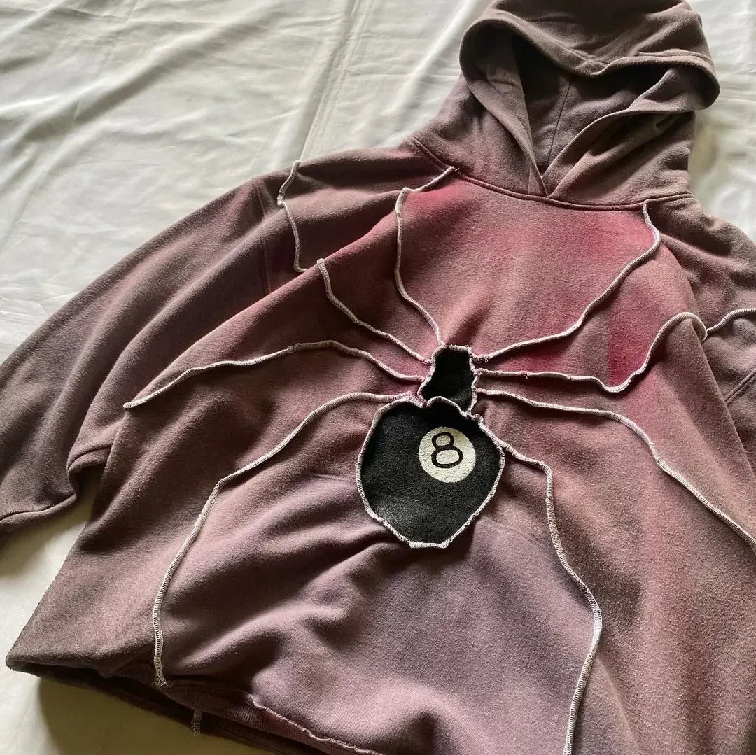 Goth Harajuku Big Hoodie Y2K Streetwear Men Women Sweatshirt Loose Hip Hop Hoodie