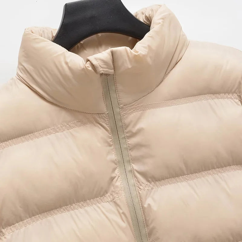 Women's Autumn Fashion Black Short Cotton-Padded Jackets Vintage Zipper