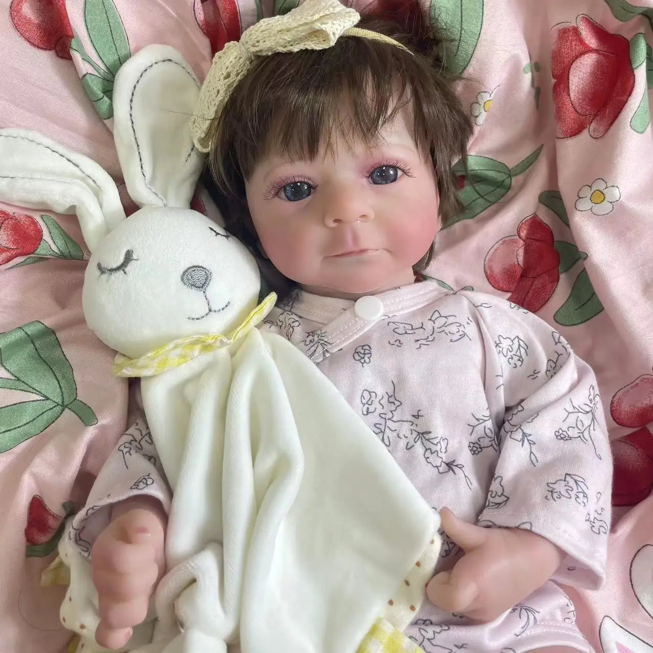 MRB 17-18Inch Finished Reborn Dolls Felicia Silicone Vinyl Or Cloth Doll Lifelike Adorable Newborn Girl Best Christmas Gift