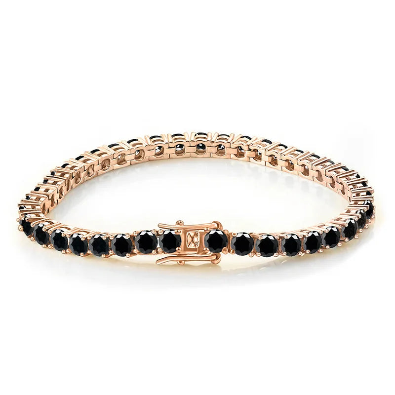 EUREKA  Hip Hop Tennis Bracelet Zirconia Copper Neutral Shiny Fashion Jewellery Party Gift Fine Jewellery