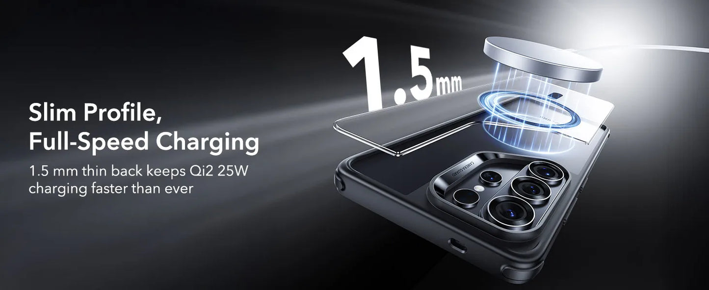 Military-Grade Protection Phone Case for Samsung S25 Ultra Compatible with MagSafe Classic Series for Galaxy S26 Ultra