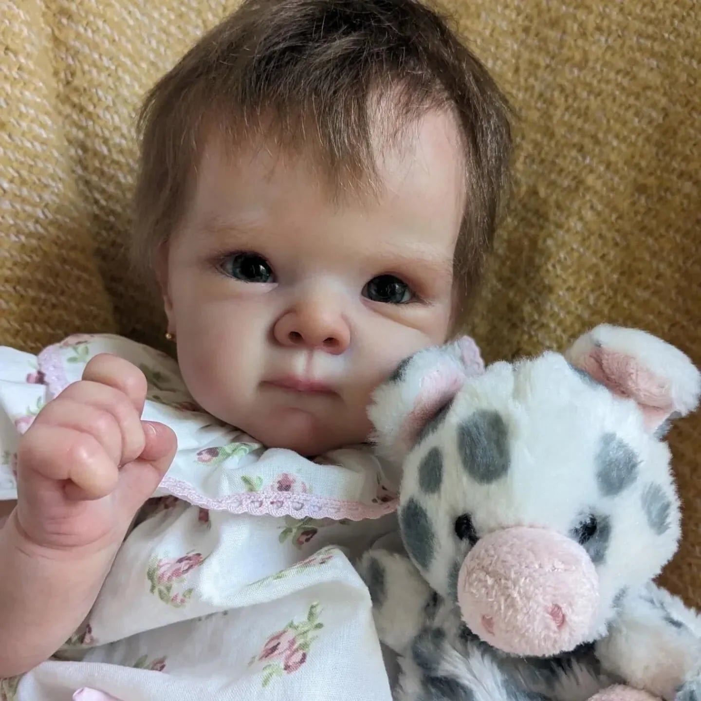 50cm Cuddly Bettie Bebe Reborn Doll With Rooted Hair Soft Cloth Body High Quality Painted With Visible Veins Reborn Doll