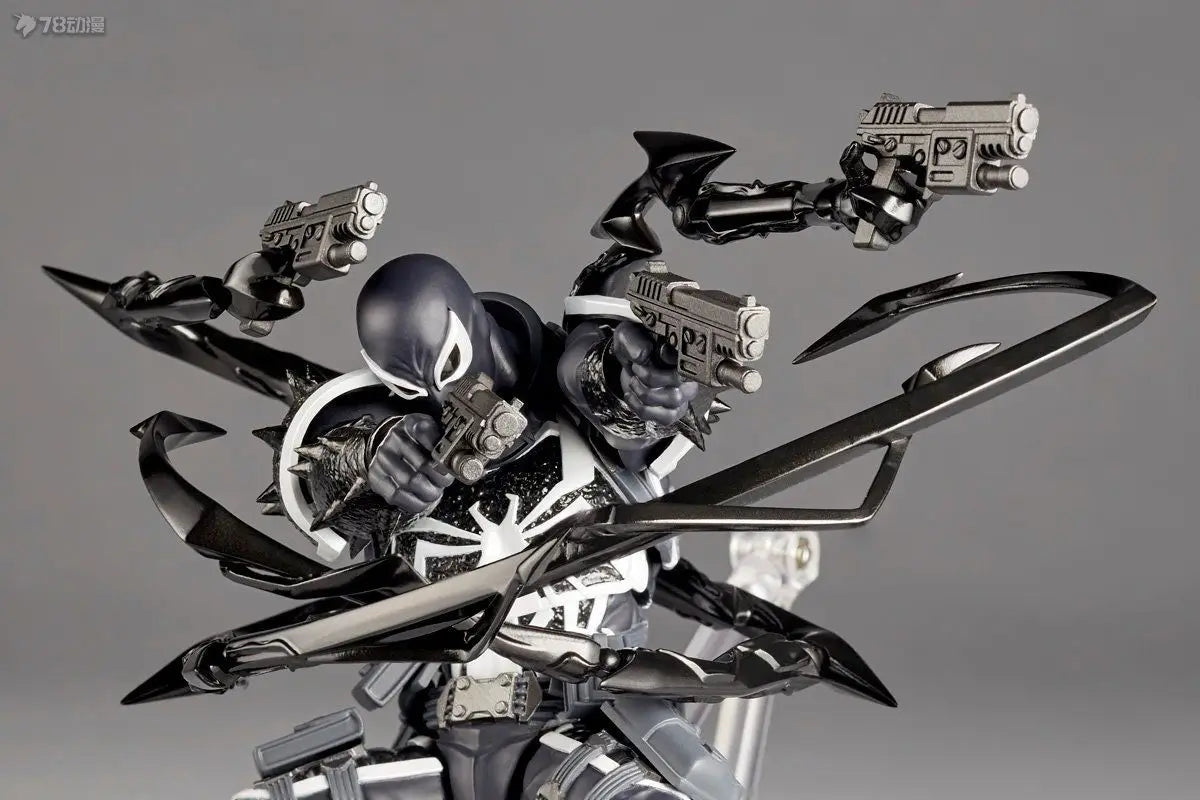 2024 Agent Venom Action Figure CT Version Kaiyodo Anime Figurine Marvel PVC Movable Collection Eugene Thompson Ko Model Toy Gfit