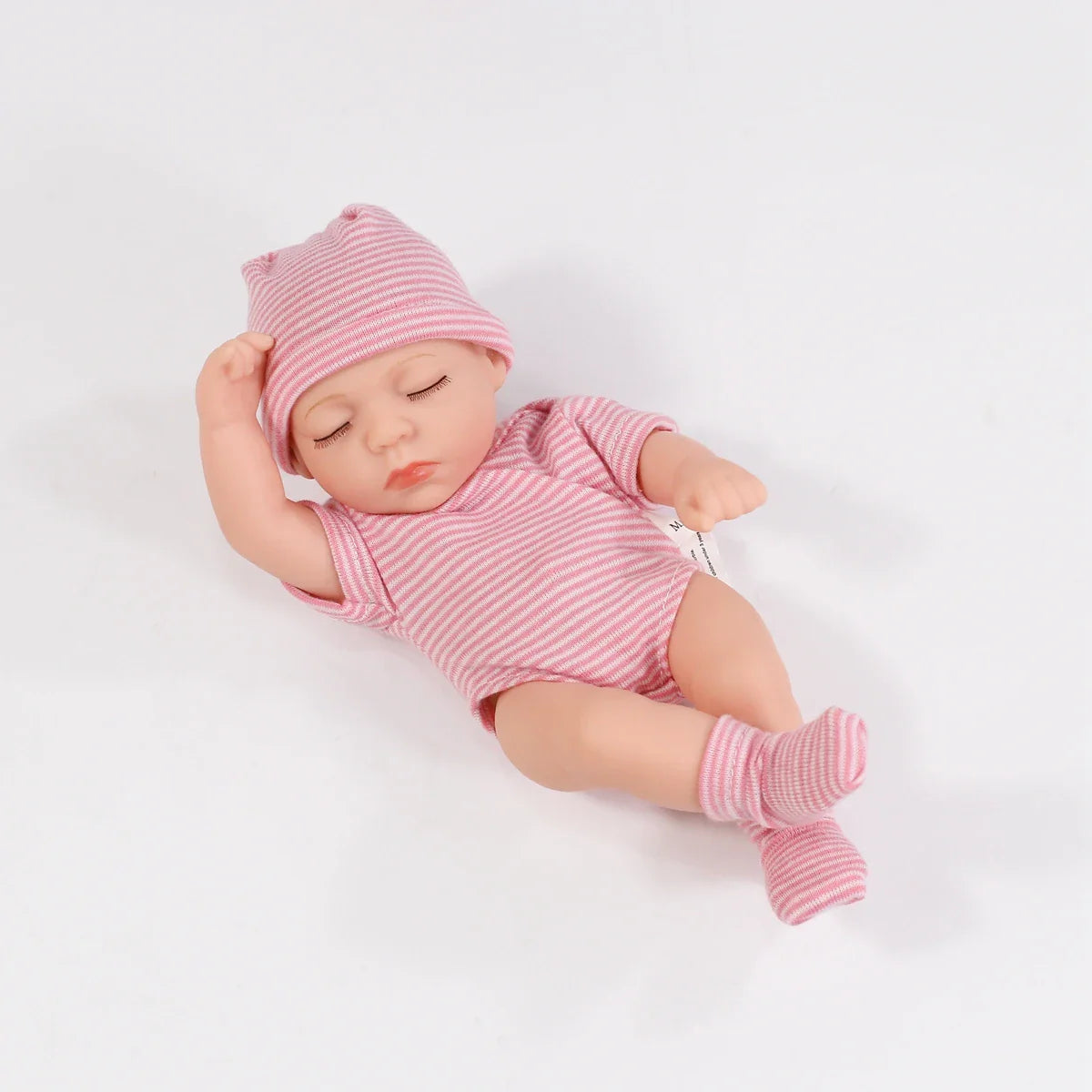 20cm Reborn Dolls Silicone Vinyl Baby Doll Cute Mini Bebe Doll Baby Reborn Doll Toys Waterproof Vinyl Doll For Girls Gift