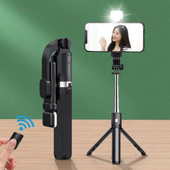 3 In 1 Wireless selfie stick Tripod With Fill Light Bluetooth Shutter Remote Control