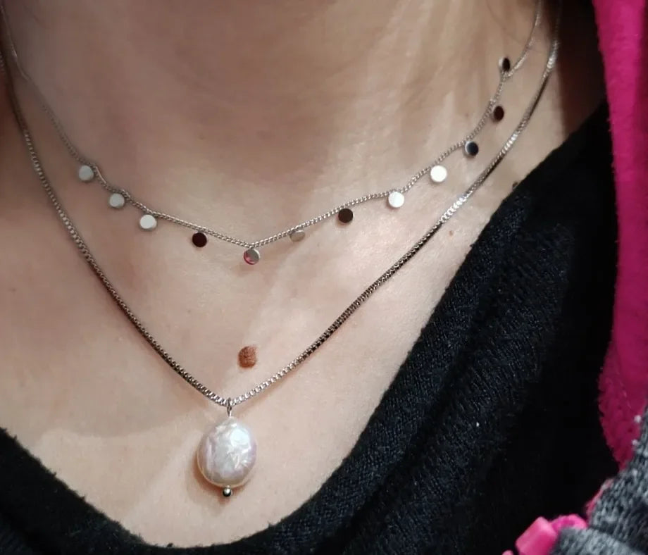 LUXUKISSKIDS Woman Collier бижутерия Golden Chains Necklaces Bohemia Star Heart Elegant Stainless Steel Jewelry Trendy
