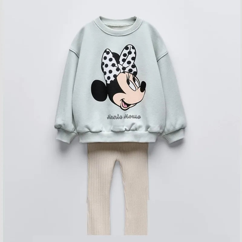 Boys Full Print Outfits Sweatshirt+Pants Two Piece Set Toddler New Trendy Hoodies Casual Loose Long Sleeve Suits