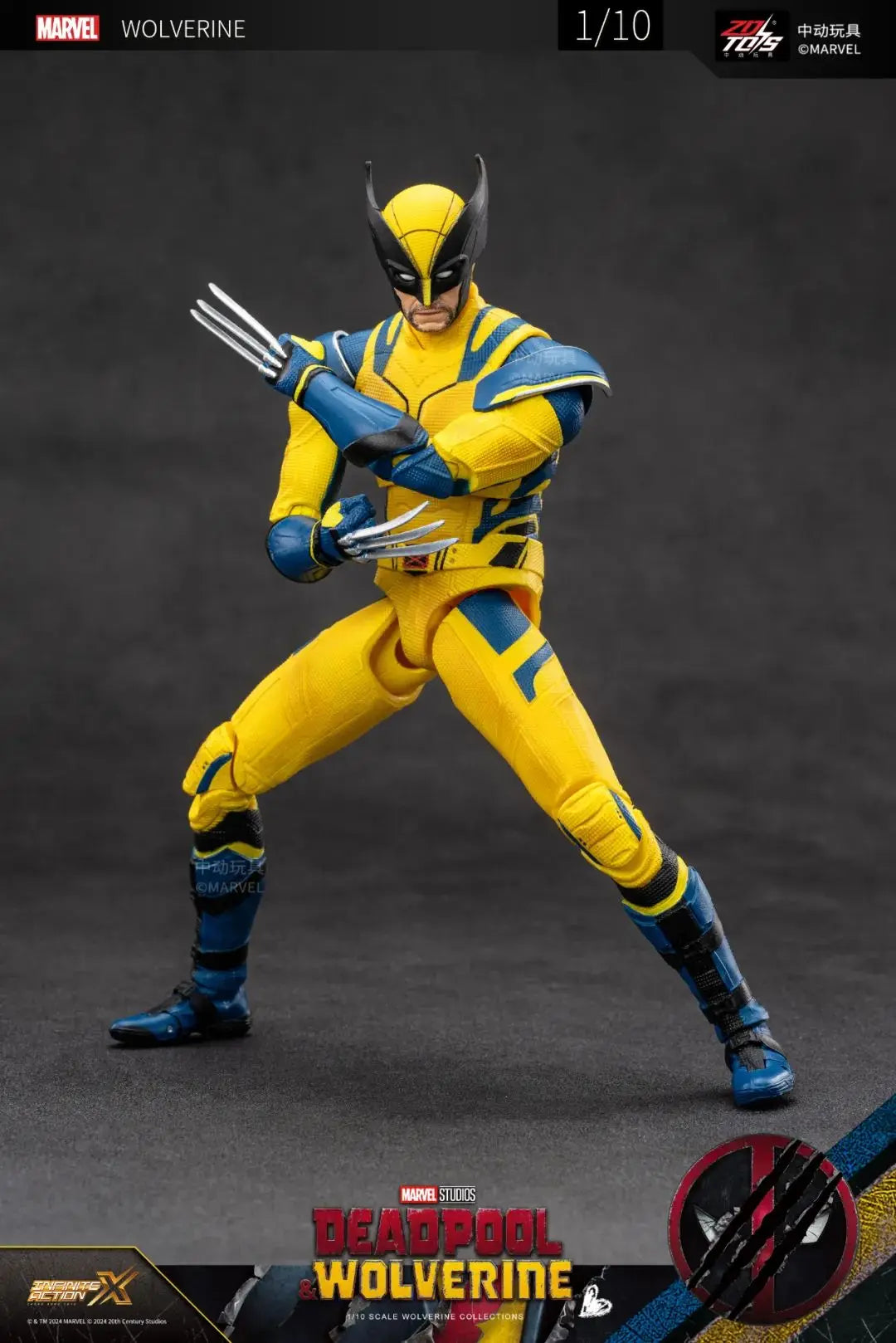 Deadpool & Wolverine  Action Figure ZD Original Thor 1/10 X-Men Limited Guardians of The Galaxy Lord Cartoon Toys for Kids Gift