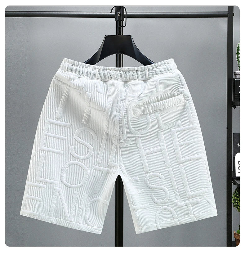 New Fashion knitted Shorts Men Comfortable Elastic Waist Clothing Male Breathable Short Trousers plus size