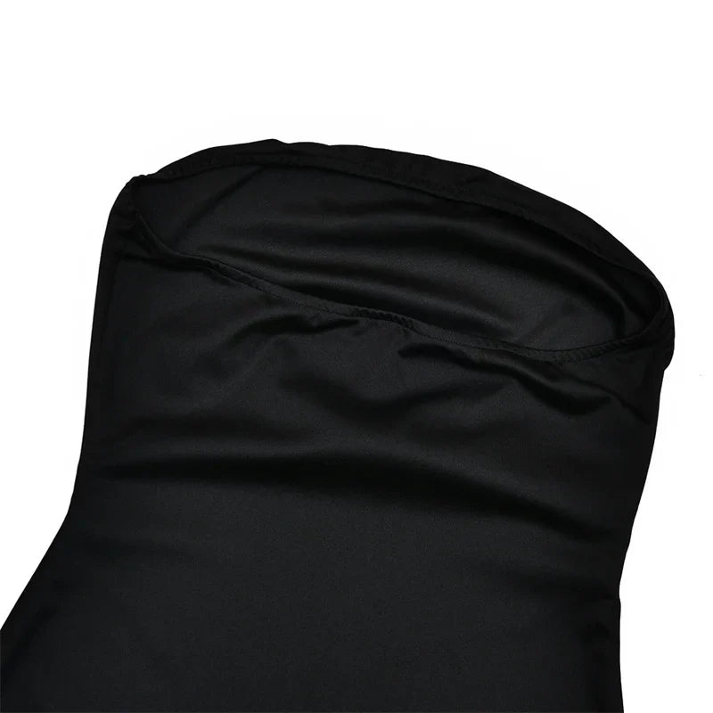 Mozision Lace Backless Sexy Mini Dress Women Gown Elegant See Through Turtleneck Sleeveless Bodycon Club Party Dresses Female