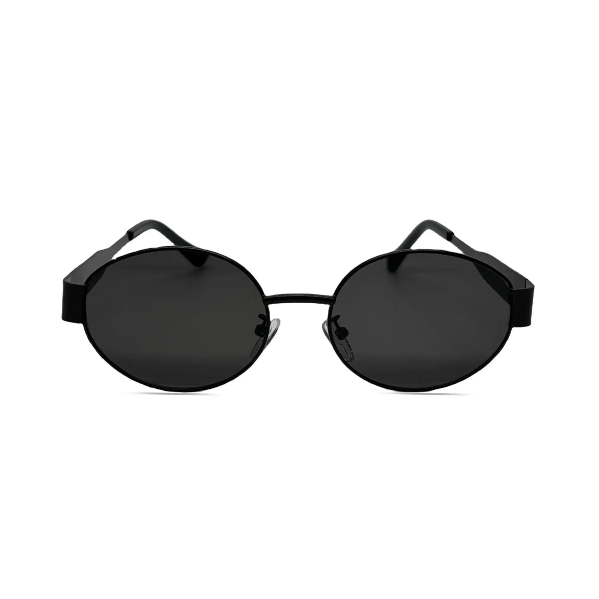 Luxury unisex metal sunglasses, oval-shaped, fashionable, UV400 protection, elegant tints for men and women Glasses Googles