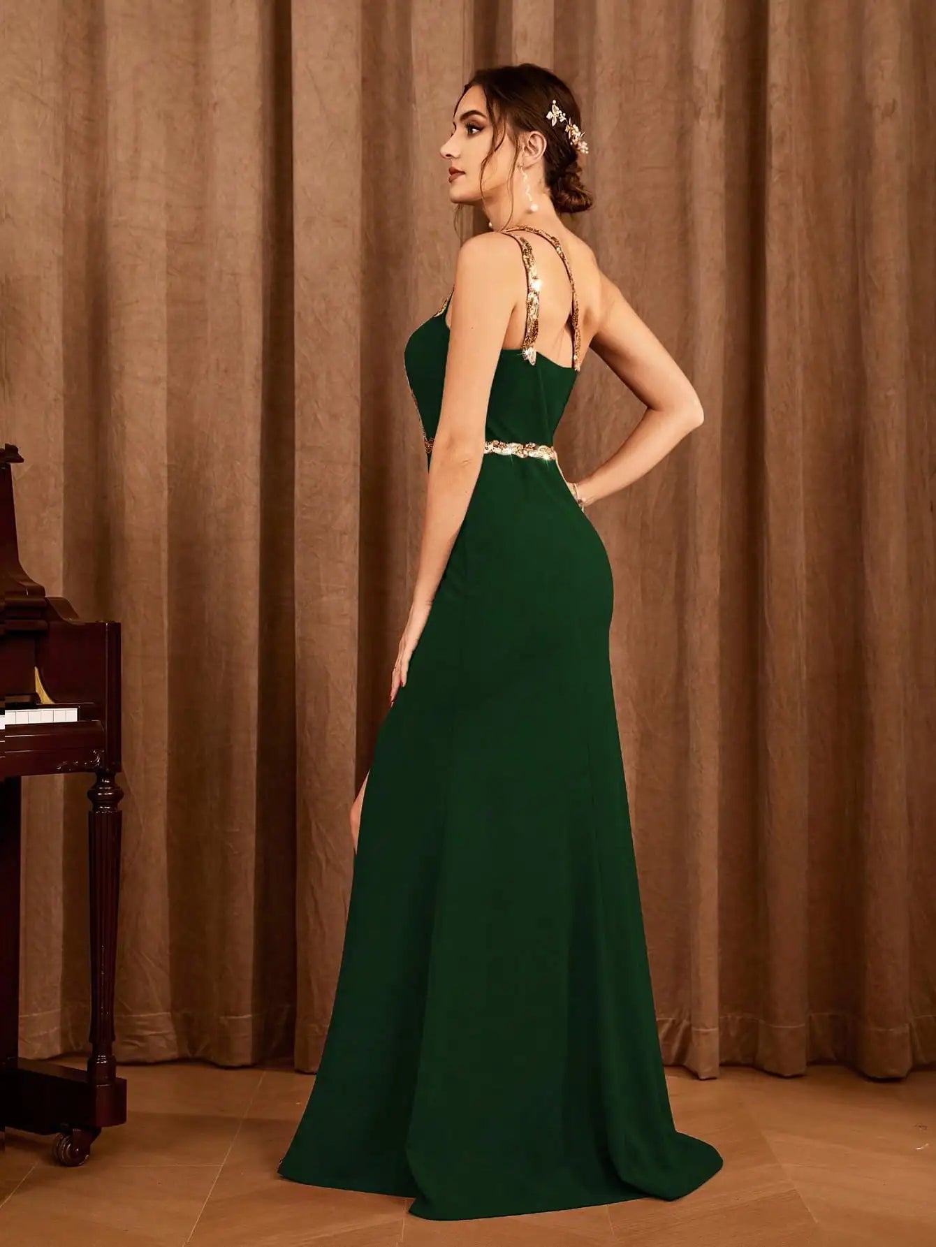 Evening wear Dresses: backless elegant evening gown Ball dress Party dress