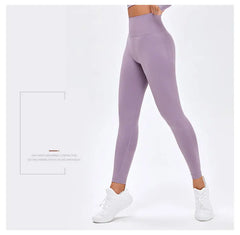 Seamless High Waist Nude Yoga Pants Women's Honey Peach Hip Lifting Tight Fitness