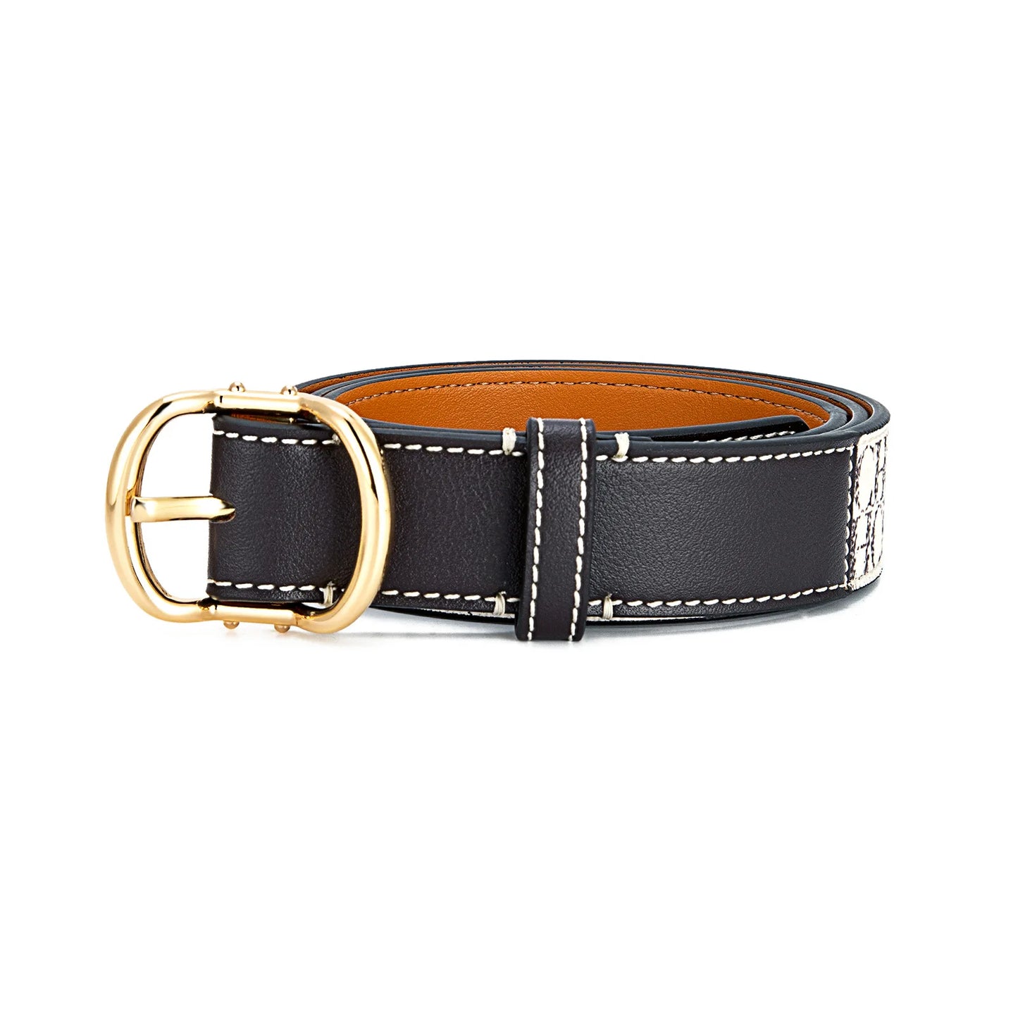 Women's Leather Belt High Quality Casual Trendy Color Letter Print Simple Elegant Waistband Fashion Versatile Strap Hot Sale