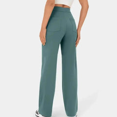 Soft Comfortable Trousers Women Slouchy Pants High Waist Wide Leg Women's Pants