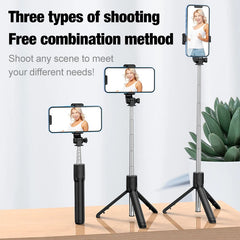 Bluetooth Cell Phone Selfie Stick Tripod Wireless Remote multifunctional Extendable