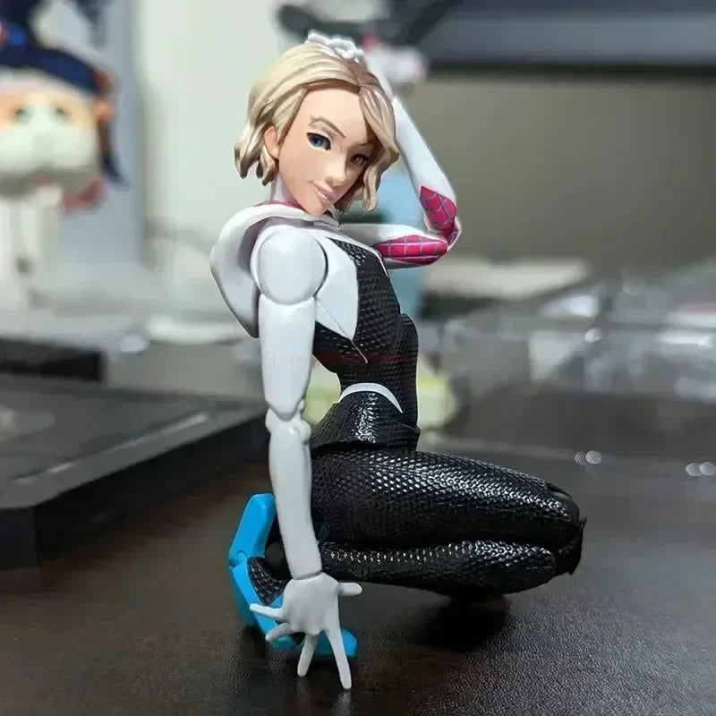 2024 Spiderman Gwen Peter Action Figure Anime Spider-verse Collection Sentinel Miles Morales Figures Christmas Toys Gifts