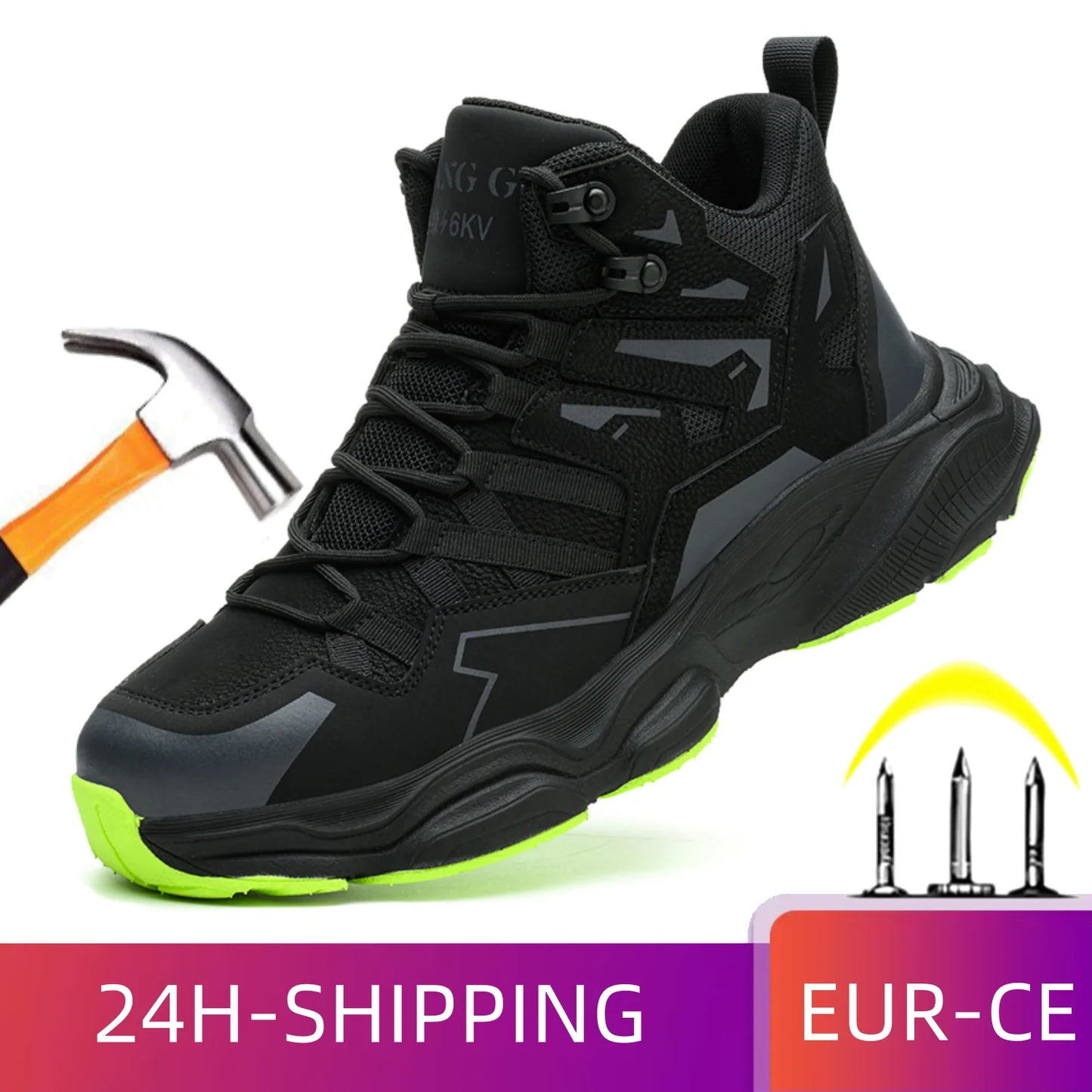 Safety Shoes New Men New Steel Toe Men's Work Shoes Puncture Proof Work Sneaker Male Protective Footwear Work Man Safety Boots