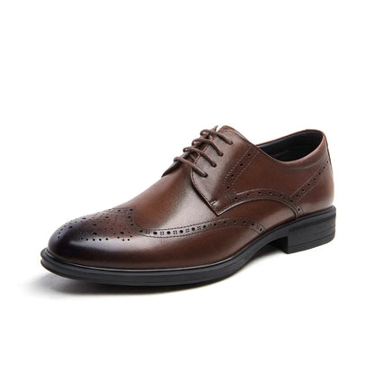 GOLDEN CAMEL Men's Dress Shoes Business Formal Shoes Casual Luxury Leather British Style Wedding Shoes for Men 2023 Autumn New