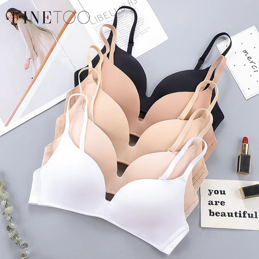 Seamless Push Up Bras Comfort Wireless Underwear Women's Breathable