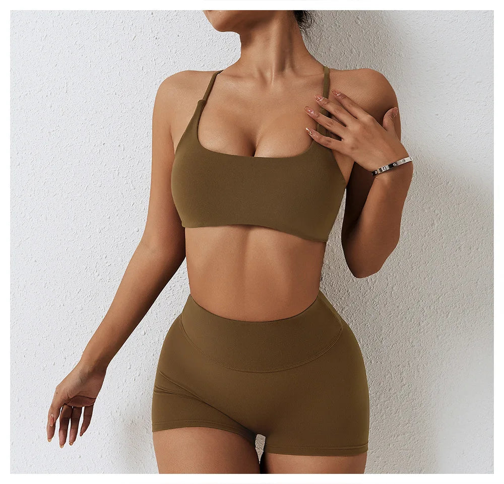 Seamless Yoga Set Workout Sportswear Gym Clothing 2Pcs Sport Sets Women