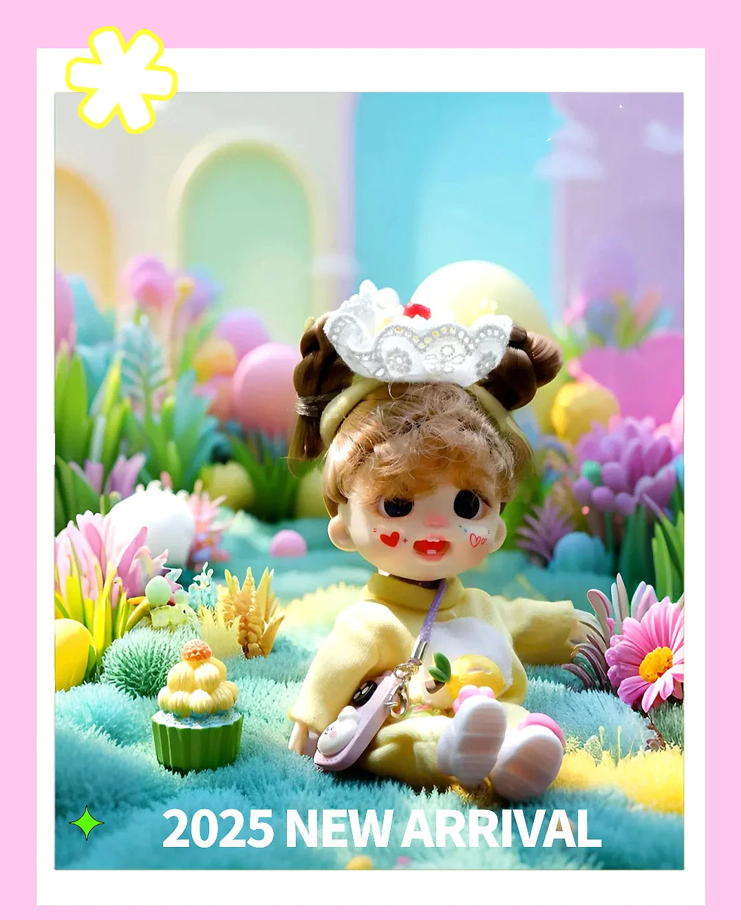 bjd doll Dolls for girls Labbu doll pocket mini blyth girl Doll Barbi cry Baby Rainbow Ball jointed doll Mobile phone Decoration