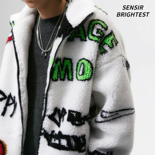 Winter Thickened Cashmere Coat Men's Warm Fashion Jacket Loose American Jacket