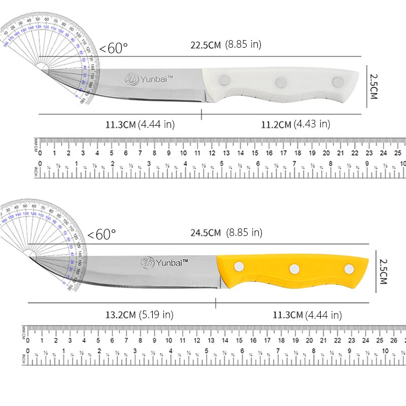 PP Handle Kitchen Knife Sharp Fruit Knife Stainless Steel Professional