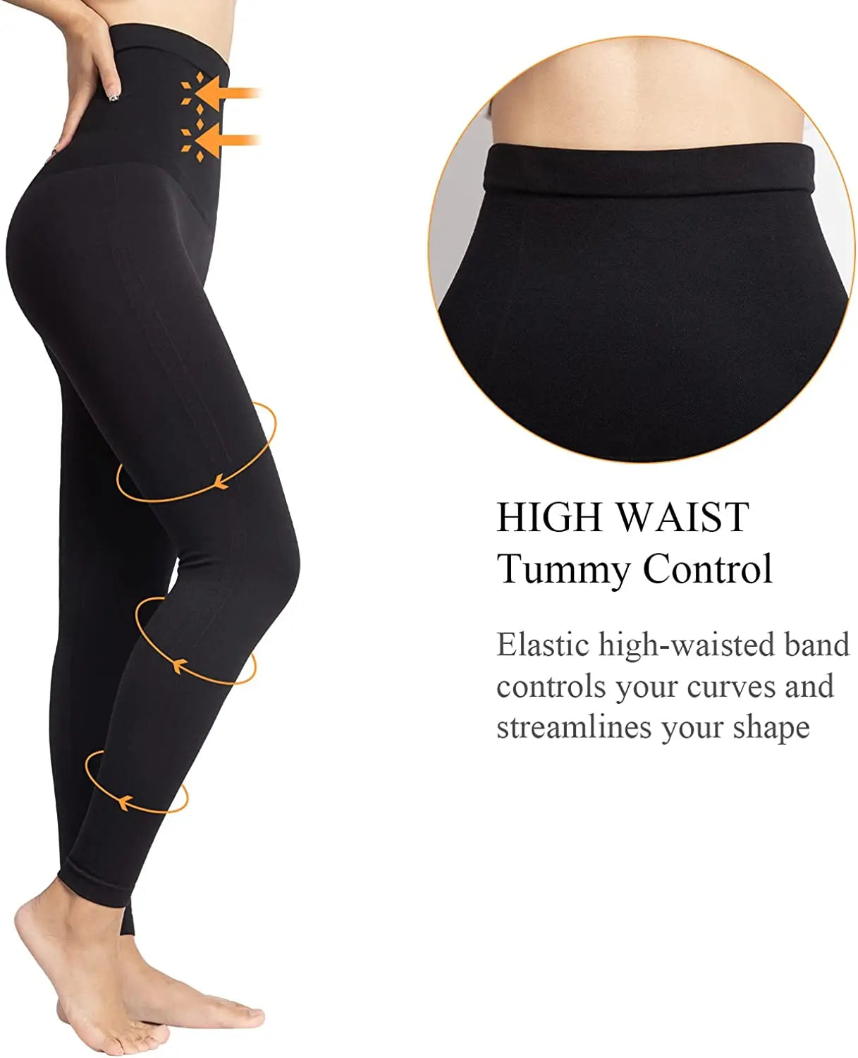 Women Leggings High Waist Leg Slimming Body Shaper Tummy Control Panties Thigh