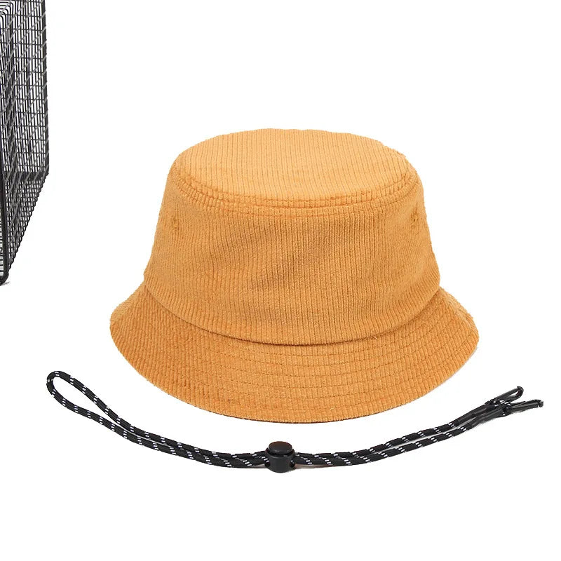 Dad Winter Hat Lady Outdoors Corduroy Bucket Hats Men Big Size Fisherman Hat 54-56cm 56-58cm 58-60cm 60-62cm 62-64cm
