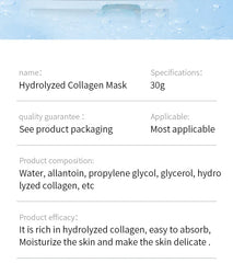 Centella Asiatica Collagen Face Mask Moisturizing Refreshing Sheet Masks Hyaluronic Acid Facial Mask Vc Skin Care