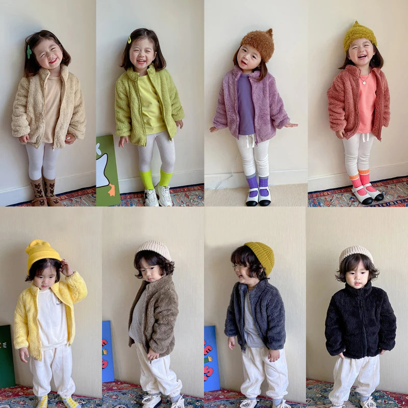 Kids Winter Coats 2023 Children Outerwear Boy Warm Fleece Jacket Baby Girls Jackets for Autumn Spring Children Clothing