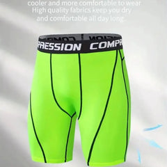 Men's Outdoor Sports Tight Shorts, High Elasticity Quick-drying Sweat-absorbing Fitness