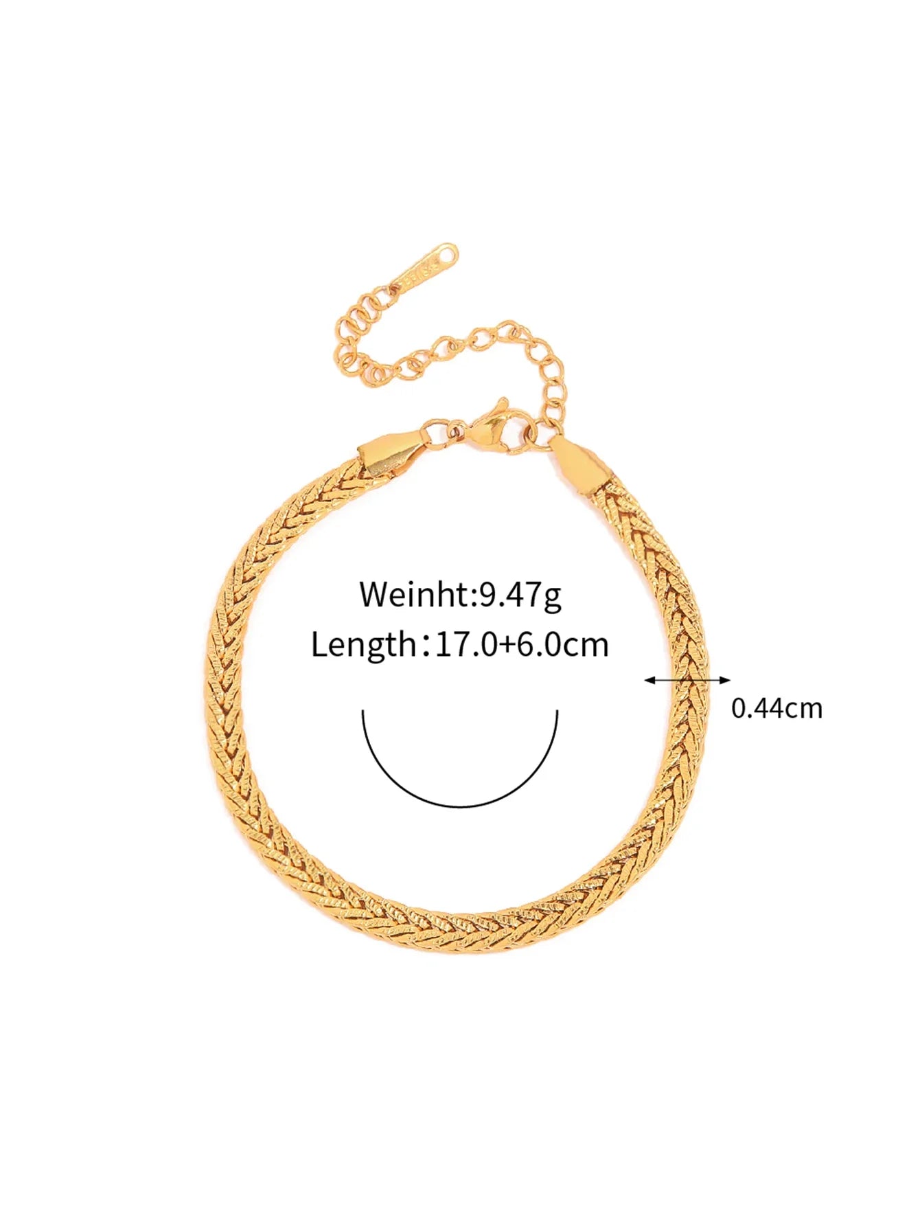 Uworld Fashion Link Chain Stainless Steel Bangle Bracelet for Women Exquisite Golden Metal Texture Jewelry Girl Beach Gift Man
