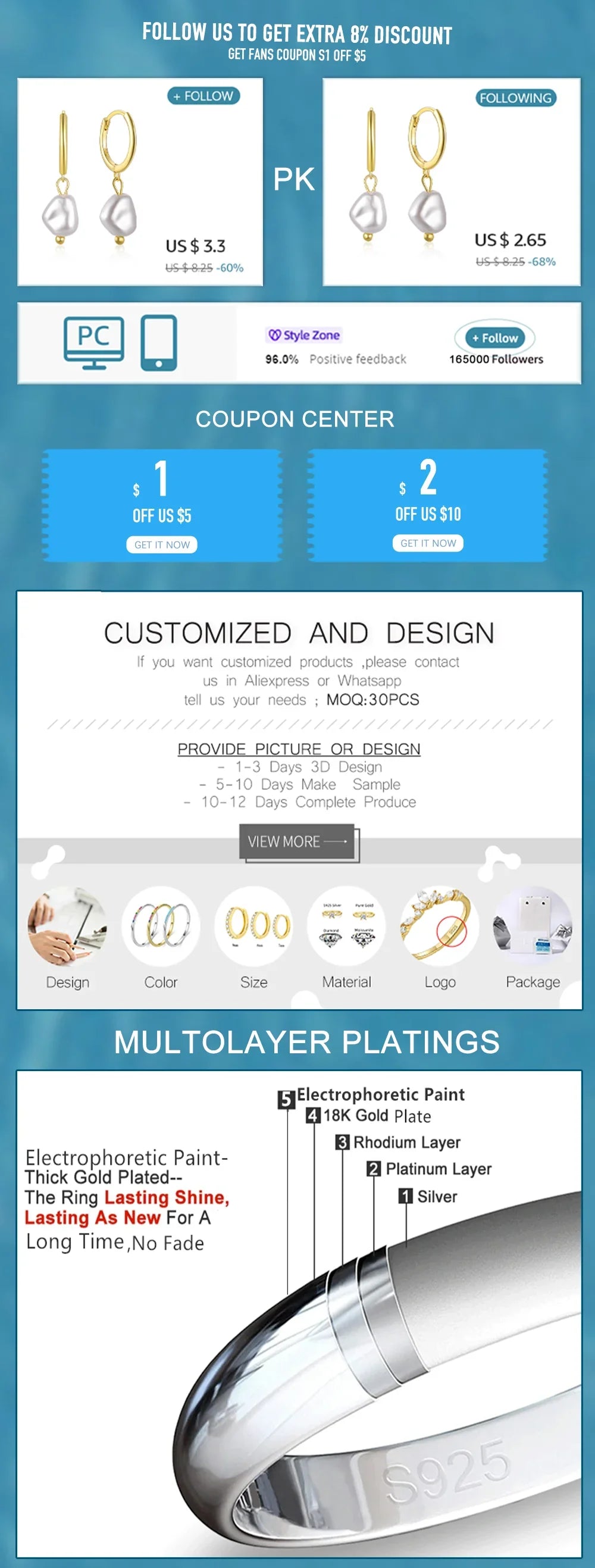 ROXI 925 Sterling Silver Evil eyes Blue/White Zircon Bracelet With Finger Design For Women Hand Chain Bracelet Party Jewelry