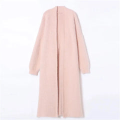 Autumn/Winter Lazy Style Loose Knee Length Thickened Pure Imitation Mink Fleece