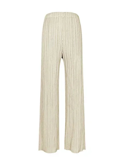 Spring Summer Autumn Women Casual Elegant Ladies Miyake Designer Casual