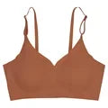 Laser Cut Seamless Wireless Push Up Bra Basic Crop Top Por Mayor Padded