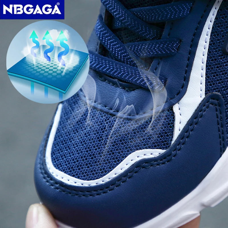Children Sport Shoes Boys Fashion Mesh Breathable Casual Sneakers Lightweight Running