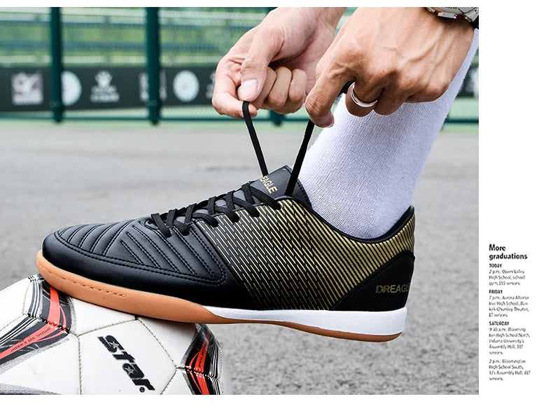 Futsal Soccer Shoes Men Low Naked Ankle Adult Professional Indoor Football Boots