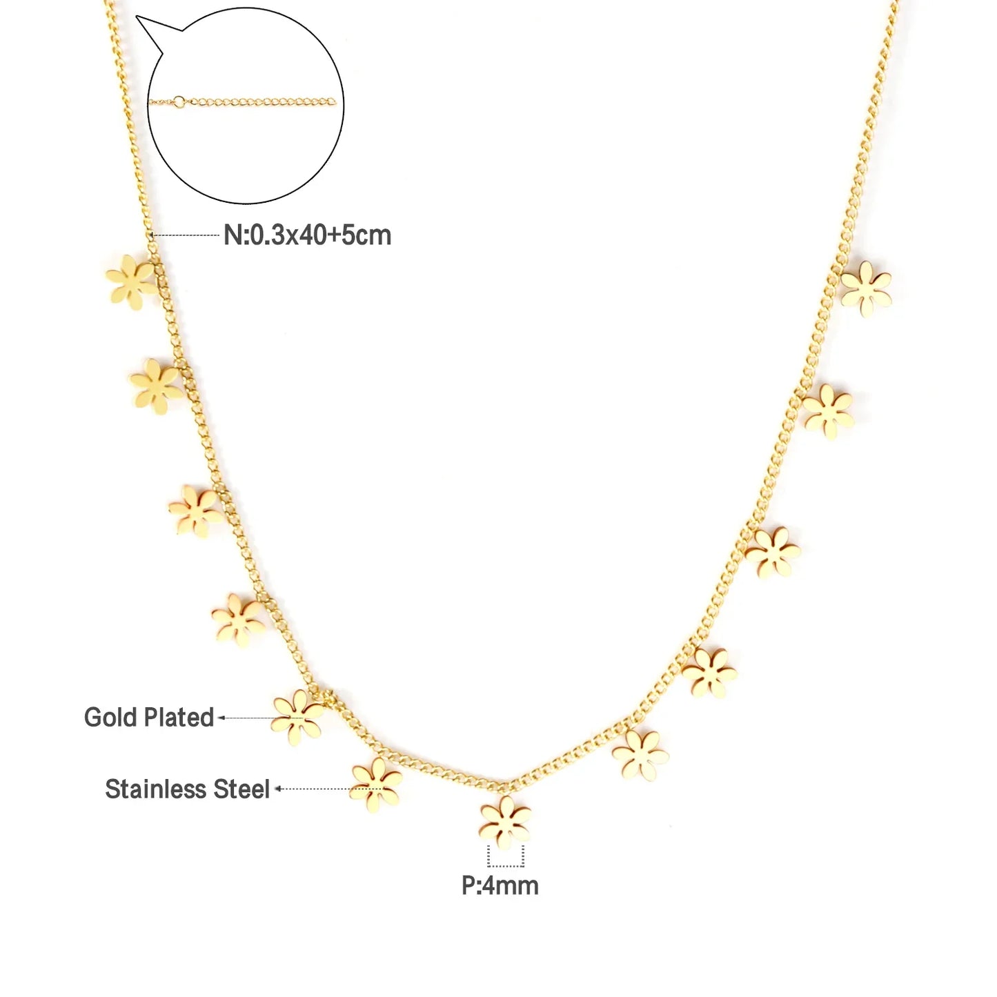 LUXUKISSKIDS Woman Collier бижутерия Golden Chains Necklaces Bohemia Star Heart Elegant Stainless Steel Jewelry Trendy