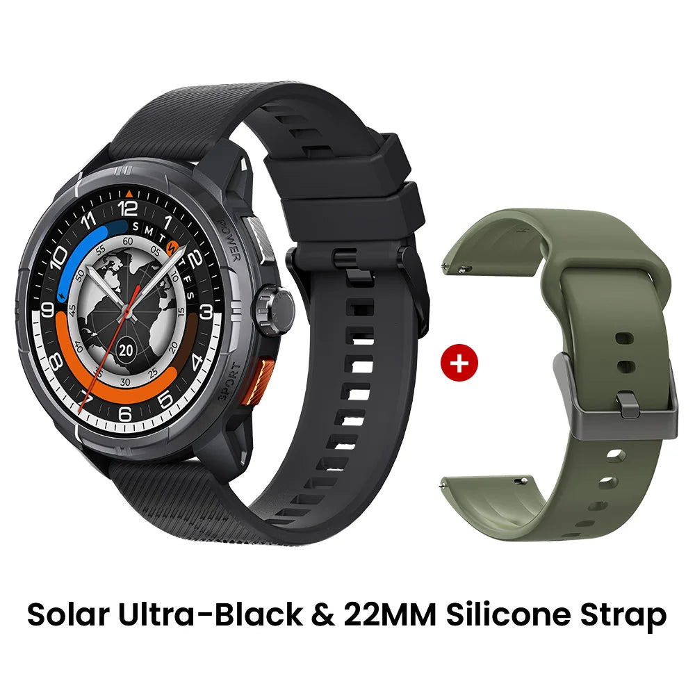 HAYLOU Solar Ultra GPS Smartwatch 1.6” AMOLED Display 5ATM Waterproof Built-in GPS Bluetooth Phone Calls Sports Smart Watch