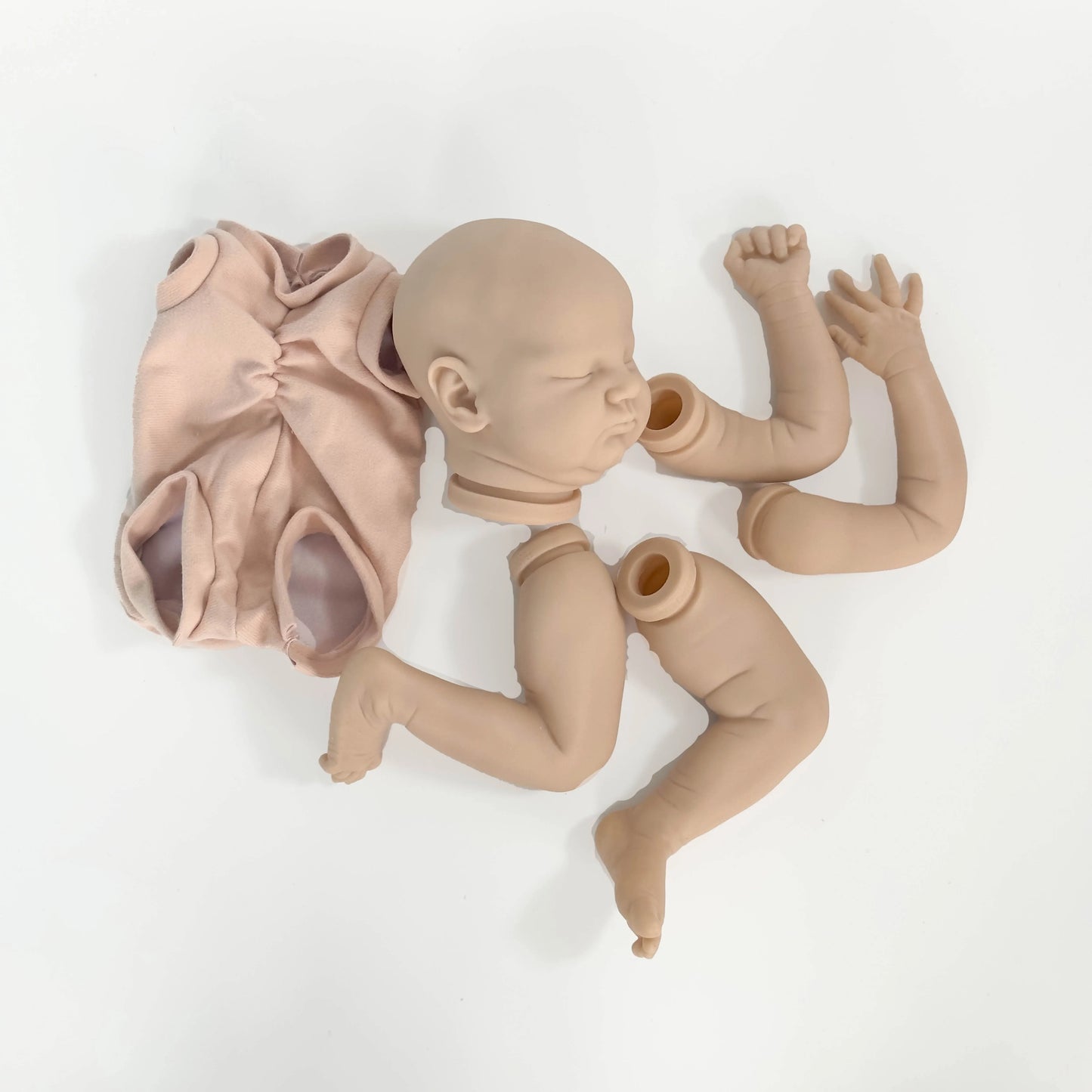 NPK 20inch Newborn Baby Reborn Doll Kit Baby Quinlyn Lifelike Soft Touch Fresh color Unfinished Doll Parts DIY Toys