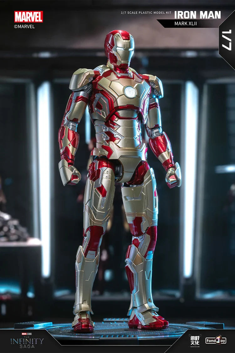 Original FondJoy Iron Man MK42 MK43 MK46MK5 MK6 MK7 DIY Toy Action Figure Tony Stark Legend Collection Anime Model Kids Gift