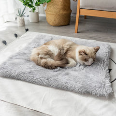 Long Plush Pet Square Blanket Nest Cat Cushion Comfortable Sleep Kennel Thick