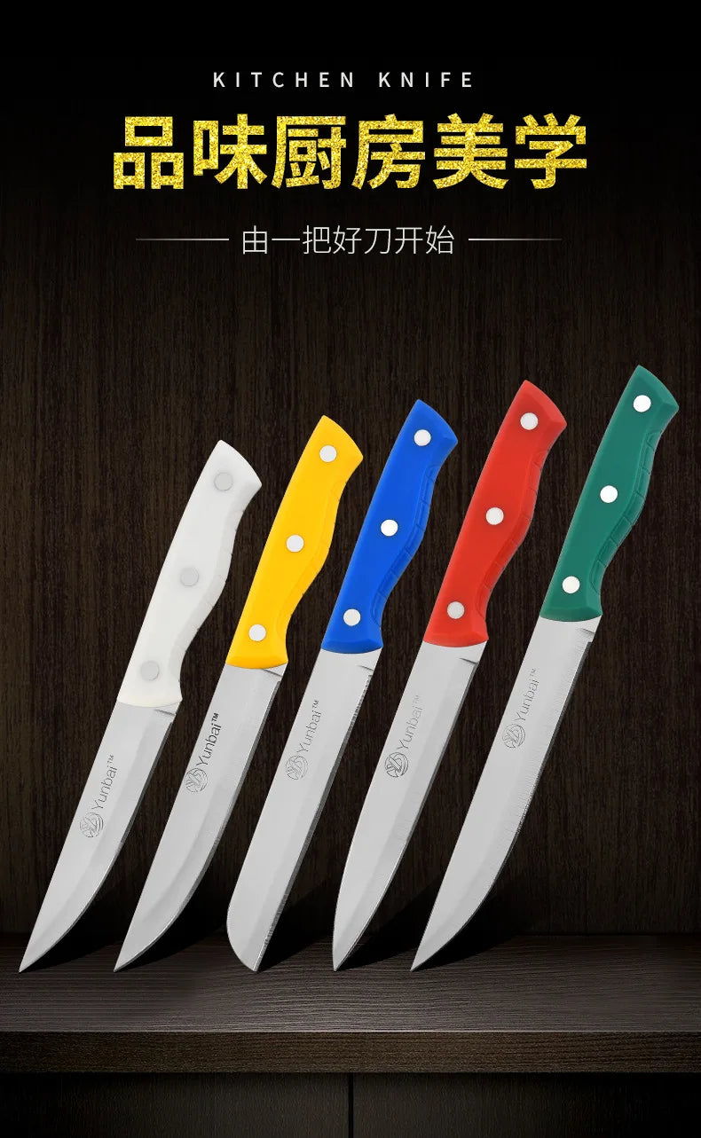 PP Handle Kitchen Knife Sharp Fruit Knife Stainless Steel Professional