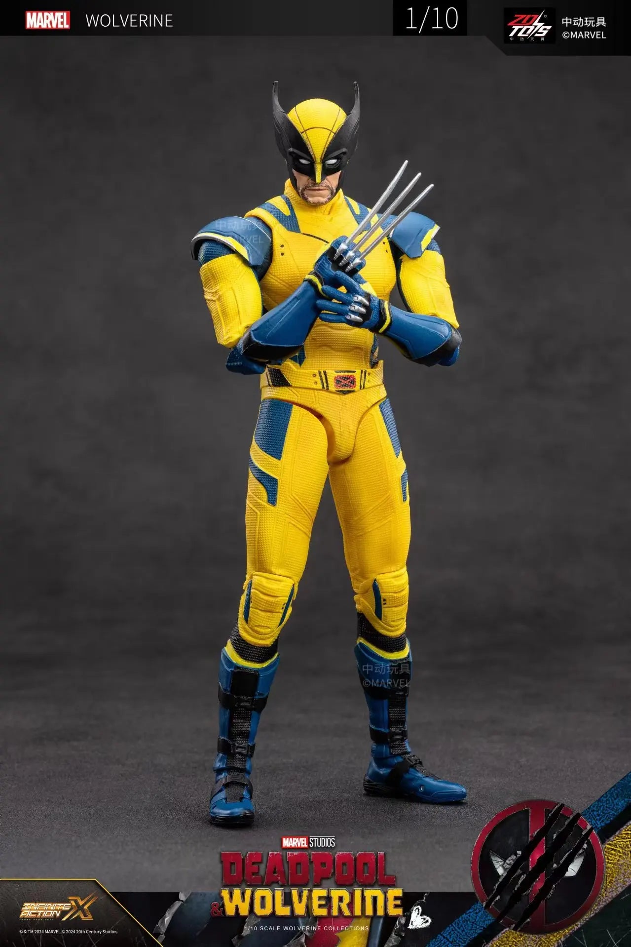 2024 Deadpool & Wolverine Action Figures Movie Version ZD Toy Series  Collections Adult Action Figures Kids Gift
