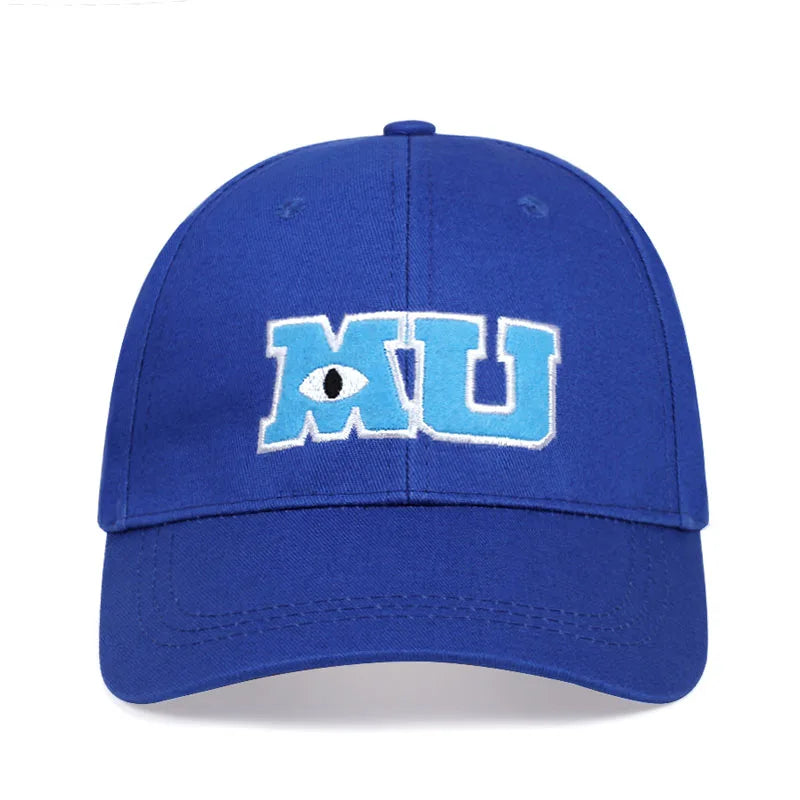 Comic Baseball Caps Men Women Cotton Monsters University MU Embroidery Big Eye Cap Unisex Sun Hats Snapback Trucker Hats Gorras