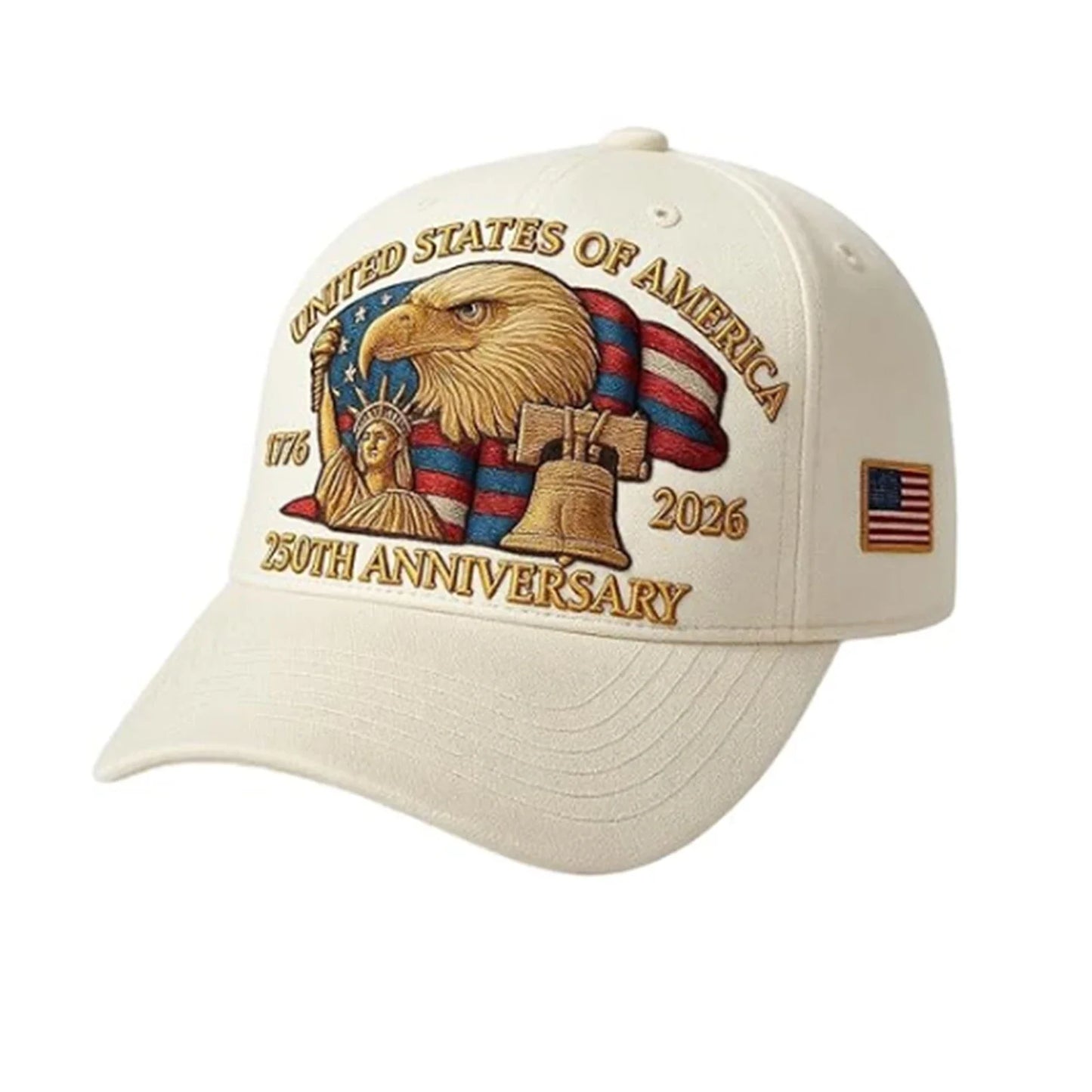 US 250th Anniversary Cap Retro Washed Patriotic Cap Trucker Hat Outdoor Sunhats Sports Hat reathable Baseball Caps for Men Women